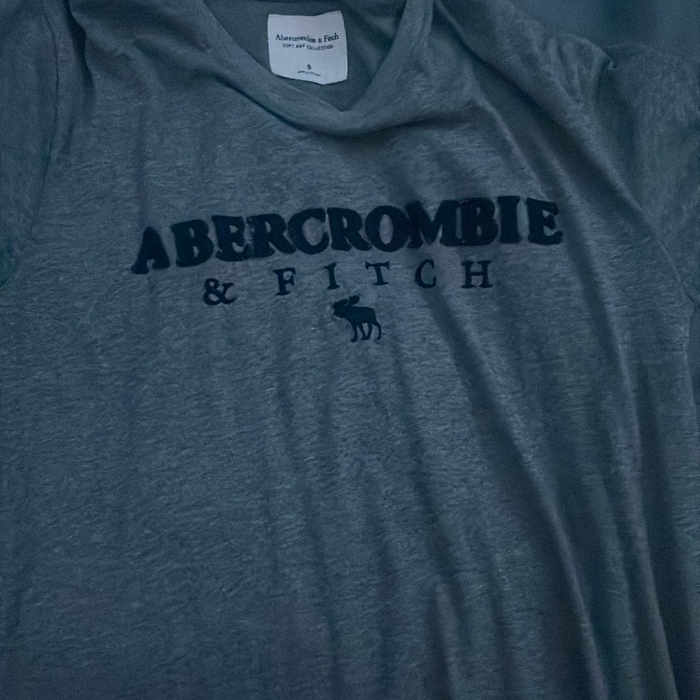 Grey abercrombie and fitch t-shirt
